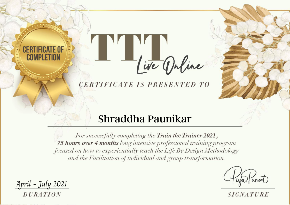 ICF Certified Coach certificate